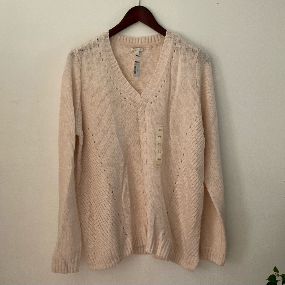 Pink Sonoma Acrylic Sweater, XL